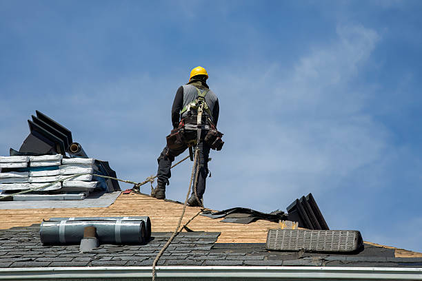Professional Roofing technician working in Salvisa, KY
